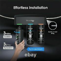 Waterdrop TSA 3-stage Under Sink Water Filter, Direct Connect to Home Faucet