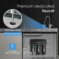 Waterdrop TSB 3-Stage High Capacity Under Sink Water Filter, with Dedicated Fauc