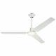 White Industrial Ceiling Fan 3-blade 56 Inch Metal 5 Speed Commercial
