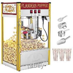 ZOKOP 8OZ Commercial Popcorn Maker Machine Pop Corn Popper Popcorn Scoop Cups