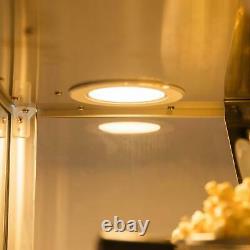ZOKOP 8OZ Commercial Popcorn Maker Machine Pop Corn Popper Tempered glass Red
