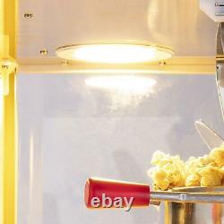 ZOKOP Commercial Countertop Popcorn Maker Machine 8 oz Oil Pop Corn Popper Red